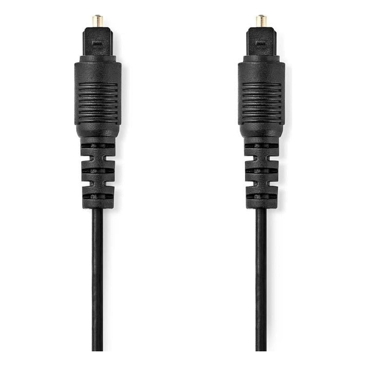 GK-01255 5 meter Nedis Digitale Optische Toslink Kabel - Zwart - Vergulde Connectoren