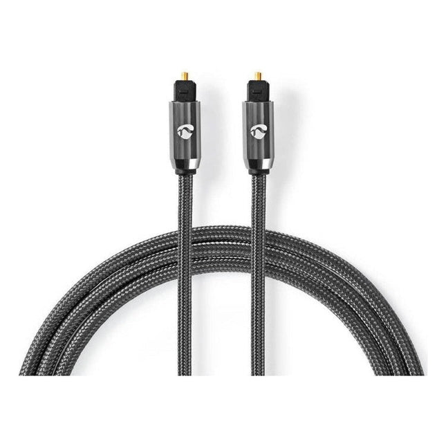 GK-01259 5 meter Nedis Premium Digitale Optische Toslink Audiokabel - Zwart - Vergulde Connectoren