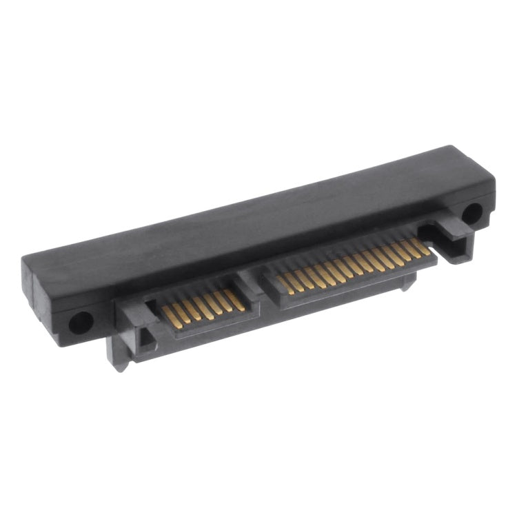 GK-01265 InLine SATA-adapter - 22-pins (15+7), mannelijk/vrouwelijk - Haaks naar beneden - Zwart