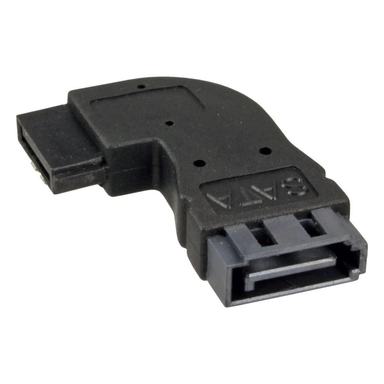 GK-01269 InLine SATA-adapter - mannelijk/vrouwelijk - Haaks naar rechts - Zwart