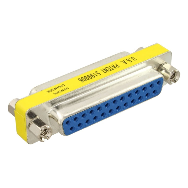 GK-01276 Serieel RS-232 Koppelstuk - 25-pins SUB-D Vrouwelijk / 25-pins SUB-D Vrouwelijk - Zilver