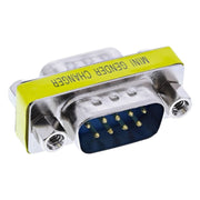 GK-01277 InLine Gender Changer - Seriële Adapter - DB9 Mannelijk / Mannelijk - Zilver