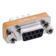 GK-01278 InLine Null Modem Adapter - DB9 Mannelijk / Vrouwelijk - Serieel - Zilver