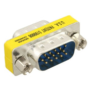 GK-01285 InLine Adapter - DB15 HD VGA / S-VGA Mannelijk / Mannelijk - Mini-Gender-Changer - Zilver