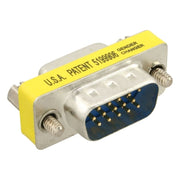 GK-01286 InLine Adapter - DB15 HD VGA / S-VGA Mannelijk / Vrouwelijk - Mini-Gender-Changer - Zilver