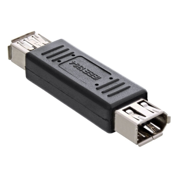 GK-01287 InLine FireWire 400 Koppelstuk - 6-pins Vrouwelijk / 6-pins Vrouwelijk - Zwart