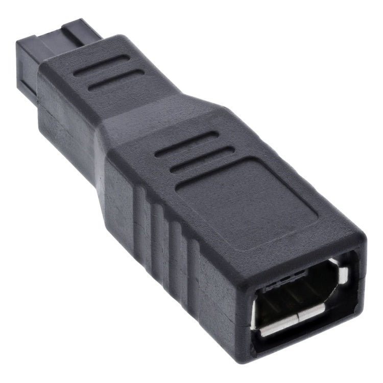 GK-01288 InLine FireWire 400-800 Adapter - 9-pins Mannelijk / 6-pins Vrouwelijk - Zwart