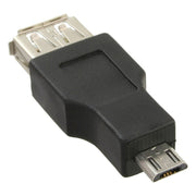 GK-01297 Inline USB Micro-B (m) - USB-A (v) adapter - USB2.0 - zwart
