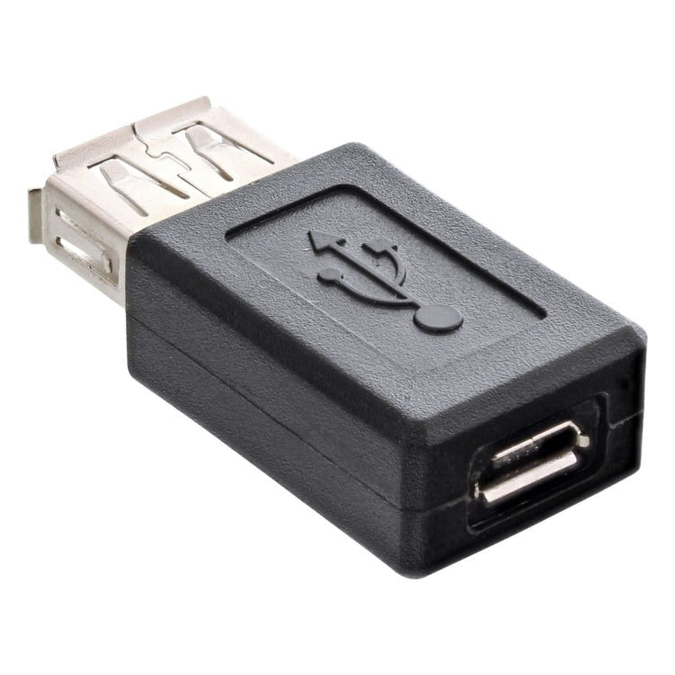 GK-01299 Inline USB Micro B (v) - USB-A (v) adapter - USB2.0  - zwart