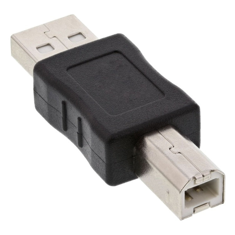 GK-01305 Inline USB-B (m) naar USB-A (m) adapter - USB 2.0 - zwart