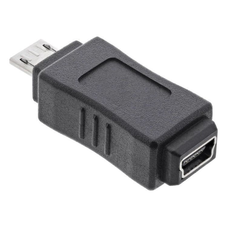 GK-01315 InLine Micro-USB adapter - USB 2.0 - Micro-B (m) naar Mini USB 5-pins (v) - Zwart