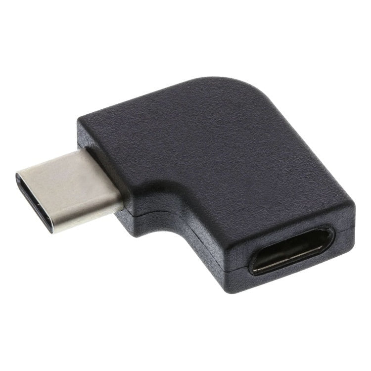 GK-01317 InLine USB haakse adapter  90° - USB3.2 Gen.2 - USB-C (m) naar USB-C (v) - Zwart