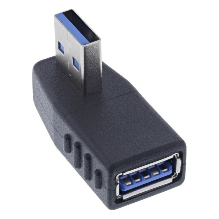 GK-01326 InLine USB adapter - USB 3.2 Gen.1 - USB-A (m) naar USB A (v) - 270° horizontaal - Zwart