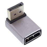 GK-01331 InLine DisplayPort-adapter - Haaks naar beneden - DP 1.4 (8K 60Hz) - HBR3 - Aluminium - Verguld