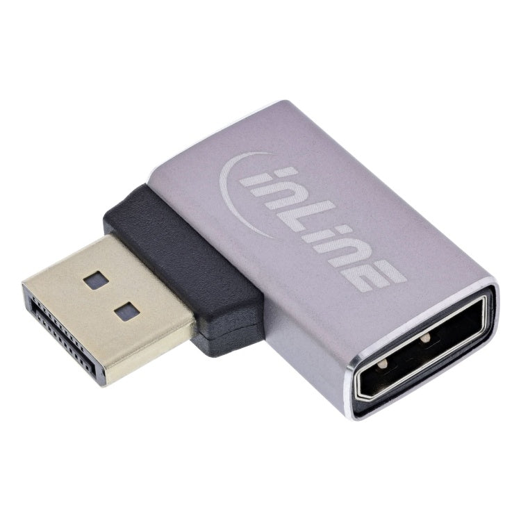 GK-01332 InLine DisplayPort 1.4-adapter-  haaks naar links - 8K UHD - Vergulde contacten
