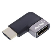 GK-01338 InLine HDMI-adapter - HDMI A (m/v) -  90° naar links -  8K UHD - Verguld