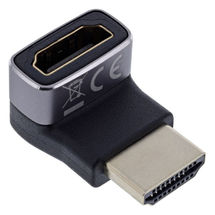 GK-01340 InLine HDMI-adapter - HDMI A (m/v) - 90° omhoog - 8K UHD - Verguld