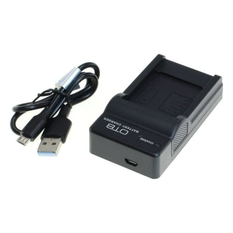 GK-01353 OTB lader voor camera accu - Geschikt voor Fuji NP-50 / NP-48, Pentax D-LI68 en Kodak KLIC-7004 - Zwart