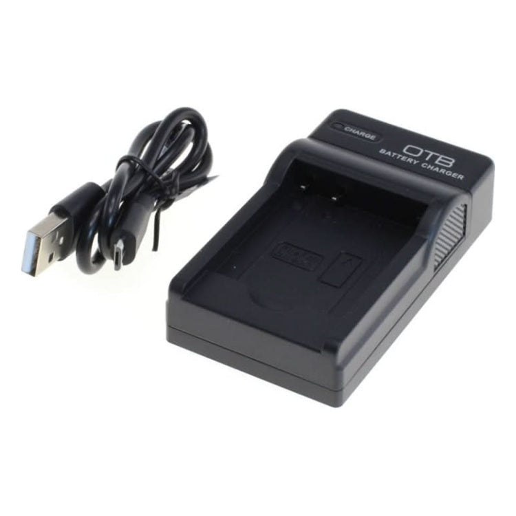 GK-01361 OTB lader voor camera accu - Geschikt voor Panasonic DMW-BCK7 / DMW-BCK7E - Zwart