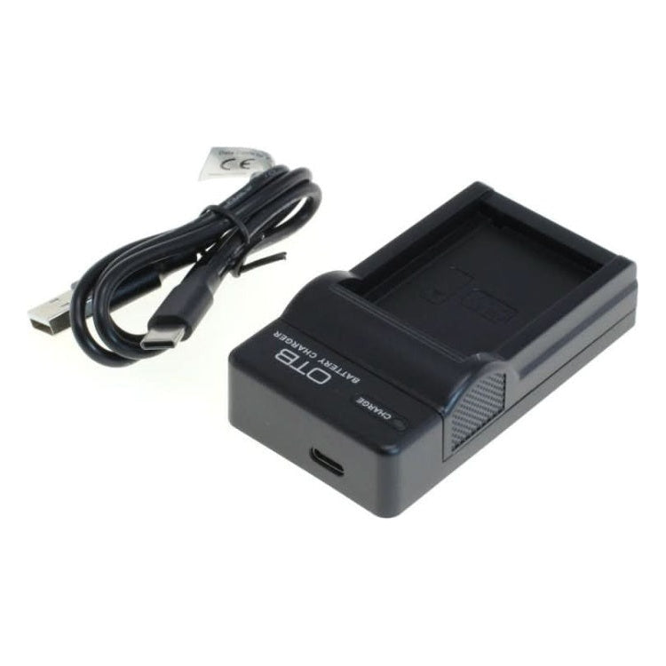 GK-01367 OTB lader voor camera accu - Geschikt voor Canon LP-E12 - Zwart