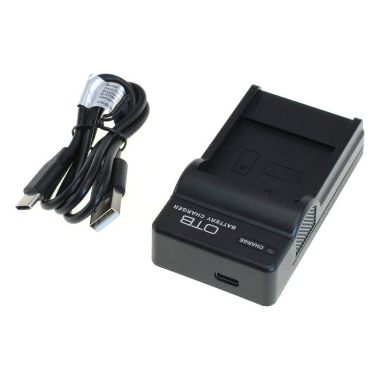 GK-01376 OTB lader voor camera accu - Geschikt voor Casio NP-40 / Kodak LB-060 - Zwart