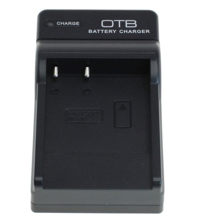 GK-01376 OTB lader voor camera accu - Geschikt voor Casio NP-40 / Kodak LB-060 - Zwart