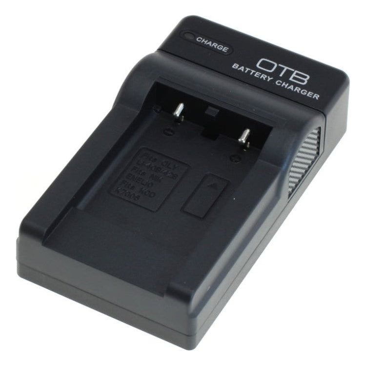 GK-01385 OTB lader voor camera accu - Geschikt voor Olympus LI-40B / Kodak KLIC-7006 / Nikon EN-EL10 - Zwart