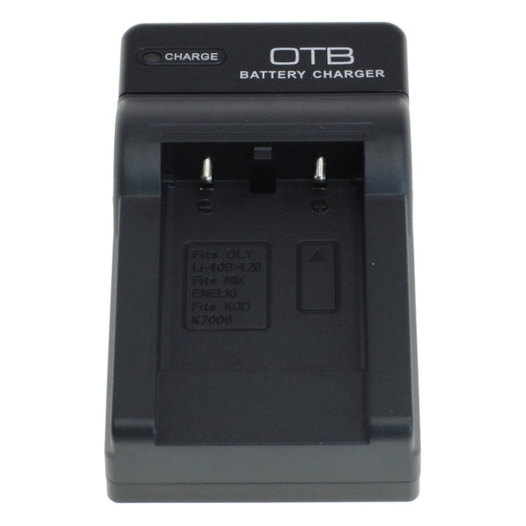 GK-01385 OTB lader voor camera accu - Geschikt voor Olympus LI-40B / Kodak KLIC-7006 / Nikon EN-EL10 - Zwart