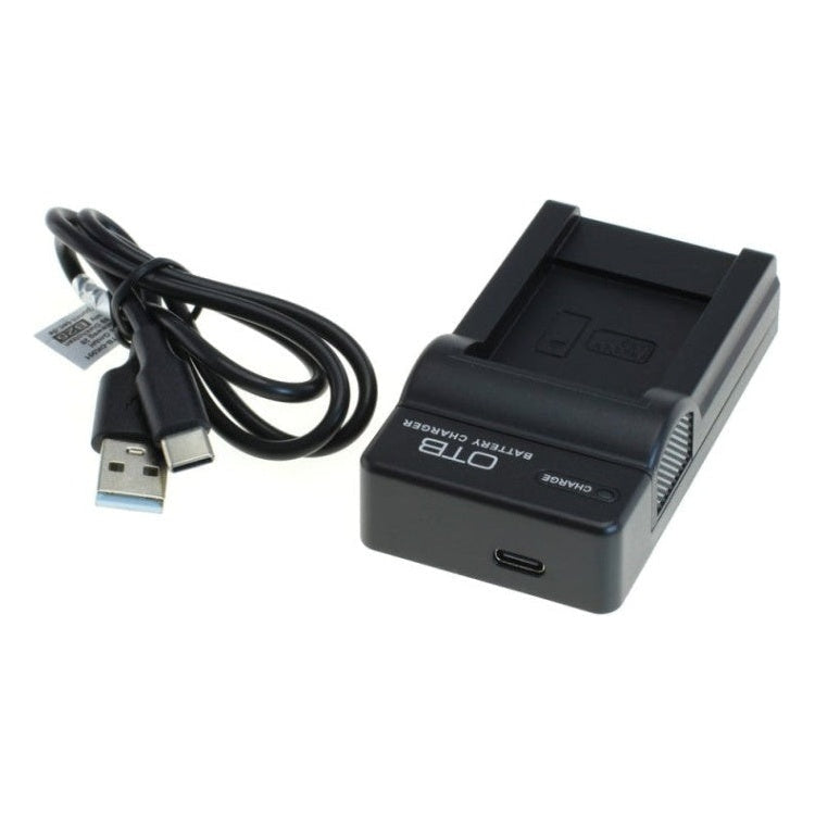 GK-01387 OTB lader voor camera accu - Geschikt voor Olympus Li-70B - Zwart