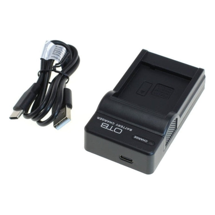 GK-01390 OTB lader voor camera accu - Geschikt voor Panasonic DMW-BLG10 / DMW-BLE9 / DMW-BLH7E - Zwart