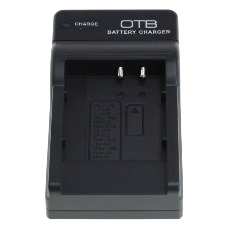 GK-01393 OTB lader voor camera accu - Geschikt voor Panasonic S007 / S008 / Fuji NP-70 / Samsung IA-BH125 - Zwart