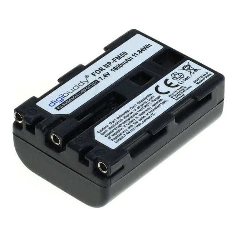 GK-01409 Camera accu voor Sony NP-FM30, NP-FM50, NP-FM55H en NP-QM51 - 1600 mAh