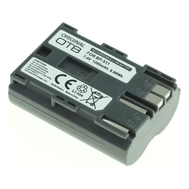 GK-01411 Camera accu voor Canon BP-508, BP-511, BP-512 en BP-514 - 1200 mAh