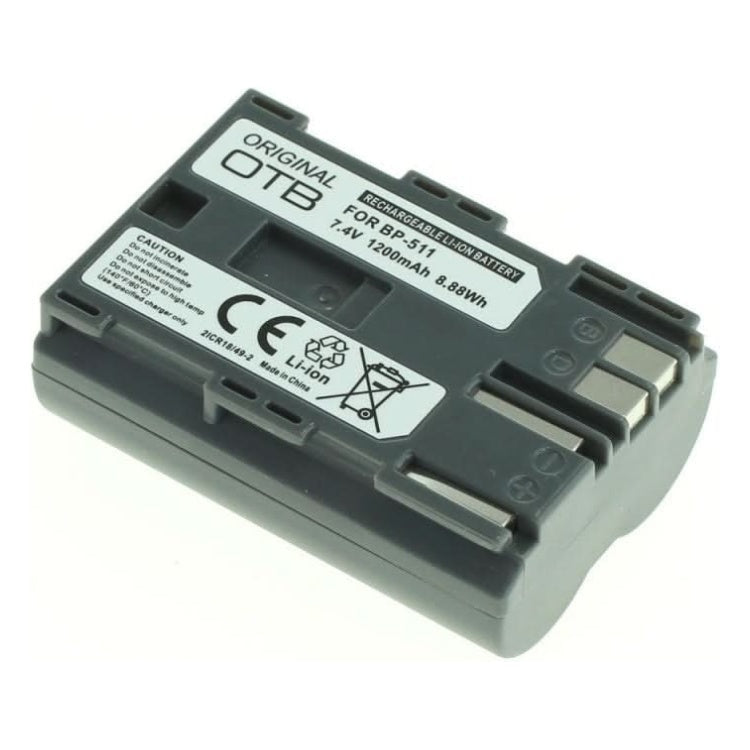GK-01411 Camera accu voor Canon BP-508, BP-511, BP-512 en BP-514 - 1200 mAh