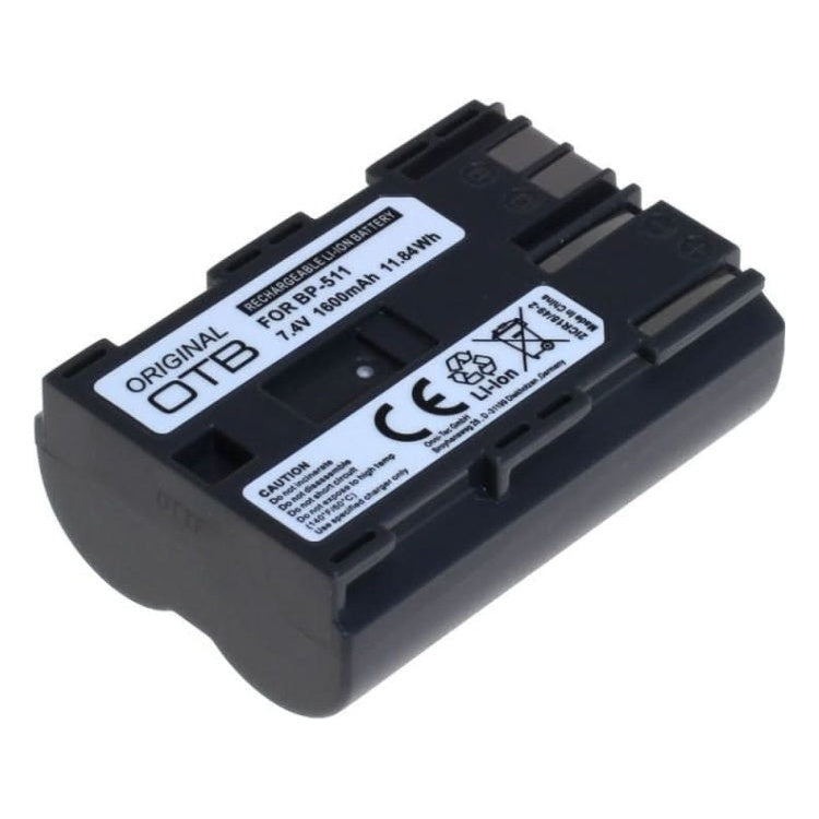 GK-01412 Camera accu voor Canon BP-508, BP-511, BP-512 en BP-514 - 1400 mAh