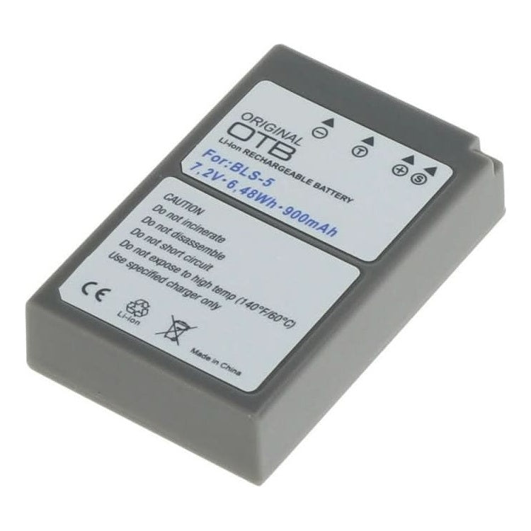 GK-01453 Camera accu voor Olympus BLS-5, BLS-50, PS-BLS5 en PS-BLS50 - 900 mAh