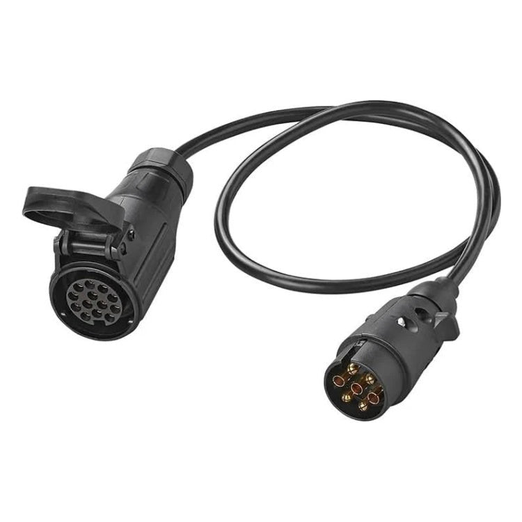 GK-11247 80 cm verloopkabel - 7-polige Stekker naar 13-polige Contrastekker - Zwart