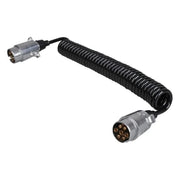 GK-11255 Spiraalkabel 4,5 meter - 2x 7-polige metalen stekker