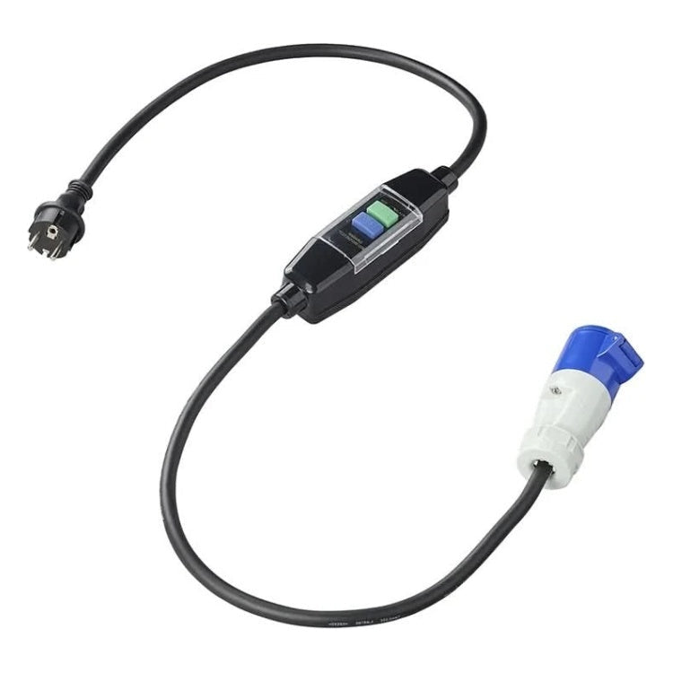 GK-11267 1,5 meter Verloopkabel Schuko naar CEE met aardlekschakelaar  (3 x 2,5 mm²)