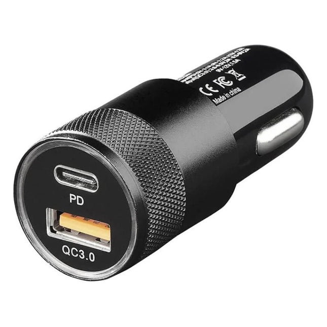 GK-11289 USB snellader USB-A + USB-C - 2-poorts - 12V/24V - 36W - 3100mA