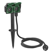 GK-11290 Dubbele Schuko tuincontactdoos - 2-voudig - 2 meter (3 x 1,5 mm²)