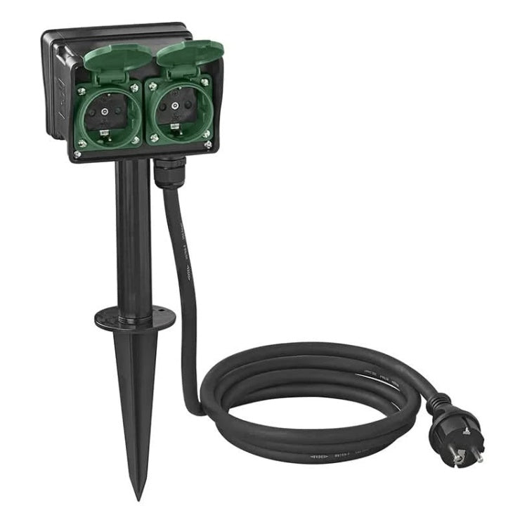 GK-11292 Schuko 4-voudige tuincontactdoos - 2 meter (3 x 1,5 mm²)
