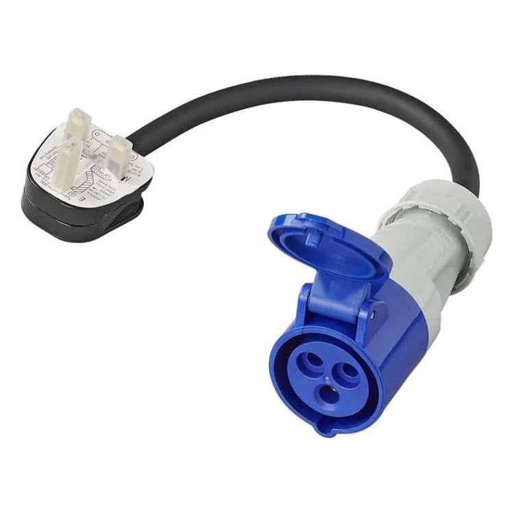 GK-11301 40 cm verloopkabel - UK stekker naar CEE - 16A - IP44 - Camping & boot