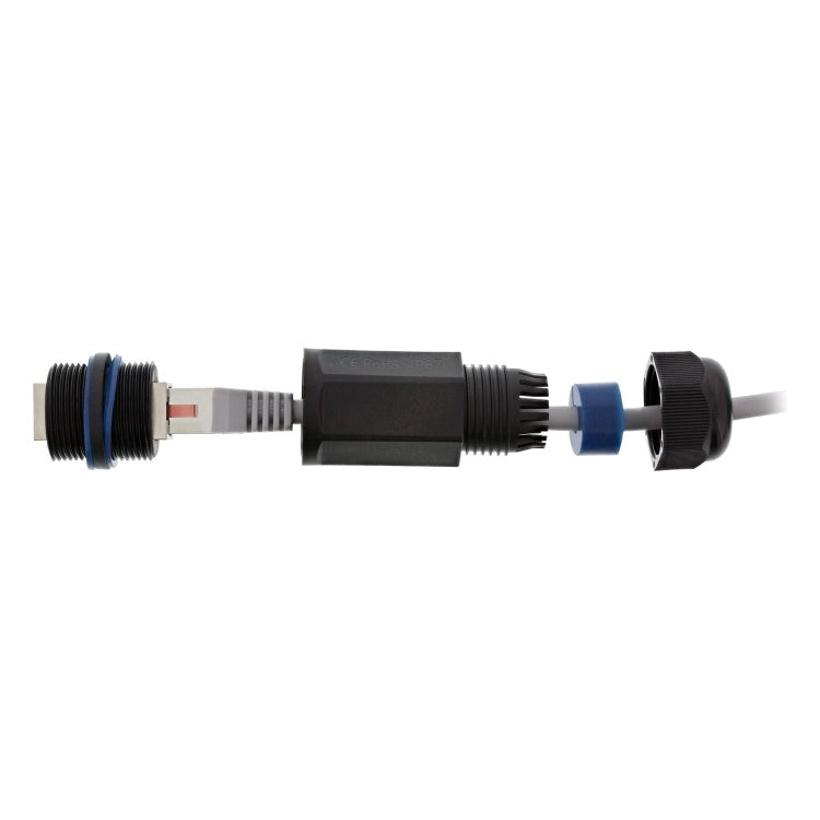 GK-11315 RJ45 Cat.6 koppeling - IP67 - waterdicht - 2x RJ45 F/F