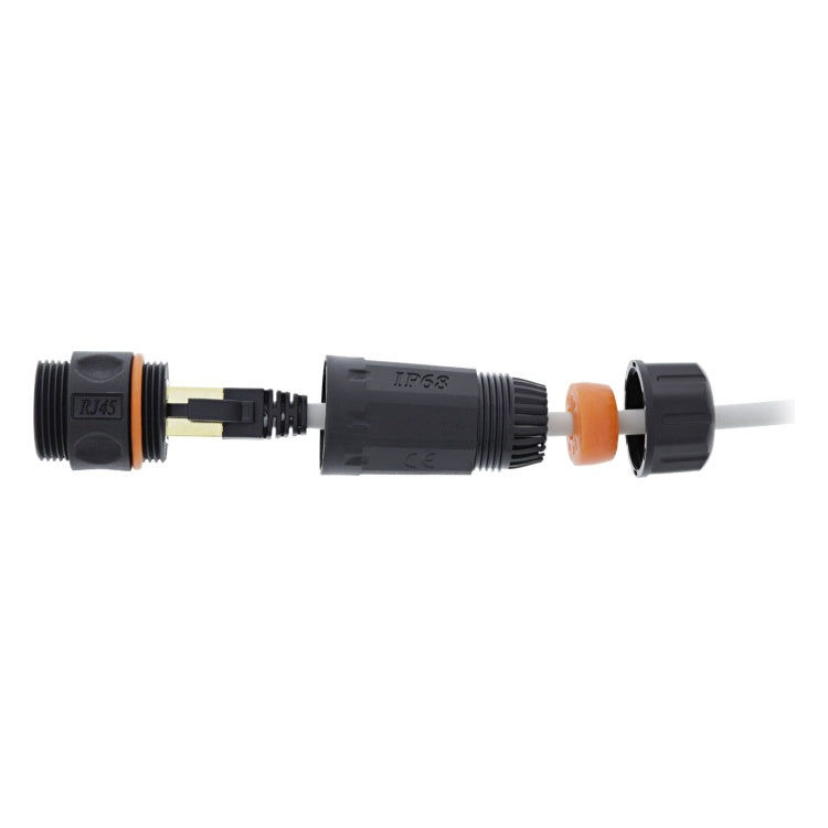 GK-11317 Cat.6A koppeling RJ45 - IP68 - 2x RJ45 F/F - afgeschermd - M23 x 1,5