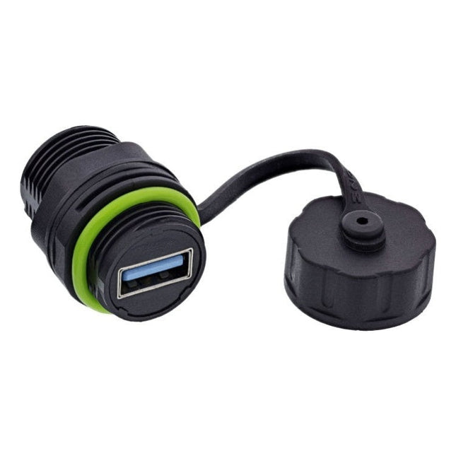 GK-11321 USB-A koppeling mini IP68 - 2x USB-A (afgeschermd)