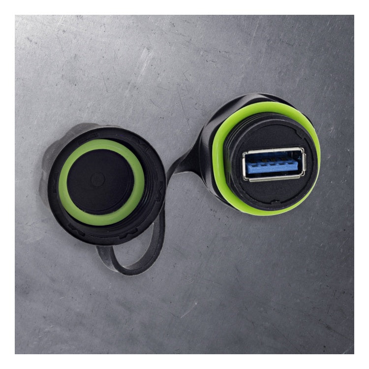 GK-11323 USB-A koppeling kort IP68 - 2x USB-A (afgeschermd)