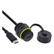 GK-11325 50 cm USB-C koppeling IP68 - afgeschermd (aansluiting naar stekker)
