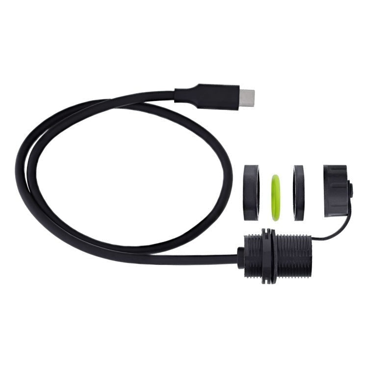 GK-11325 50 cm USB-C koppeling IP68 - afgeschermd (aansluiting naar stekker)