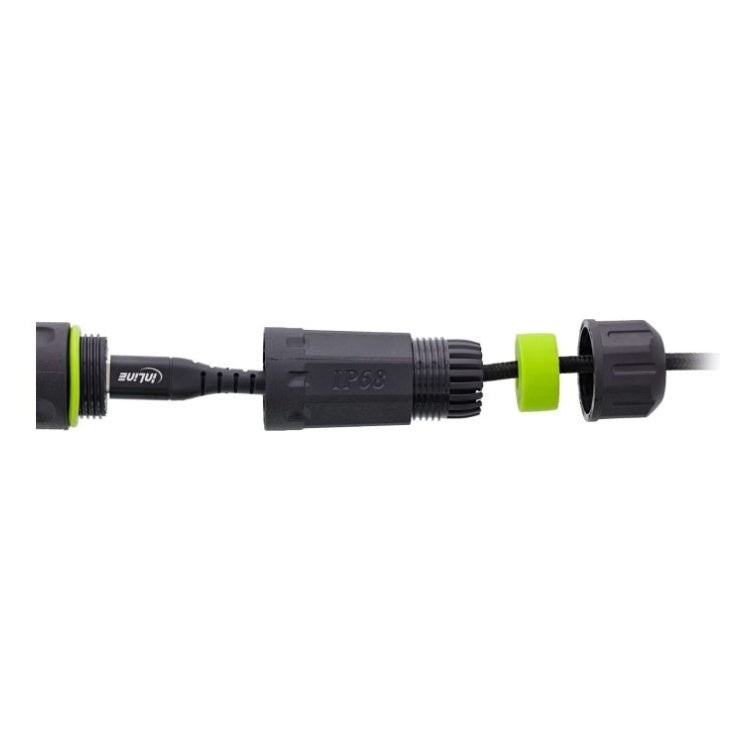 GK-11327 USB-C-koppeling, kort, IP68, 2x USB-C-aansluiting, afgeschermd